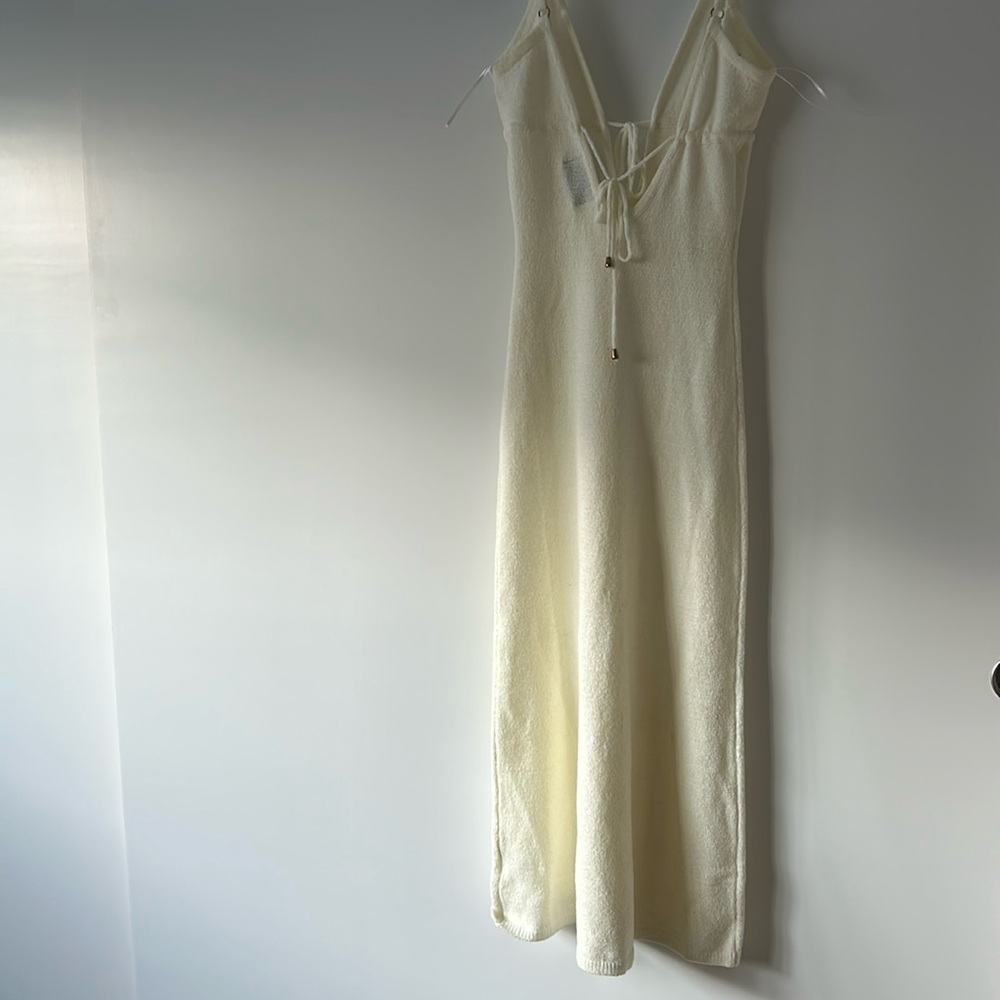 Midi dress front and back tie